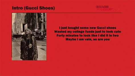 gucci shoes song lyrics.